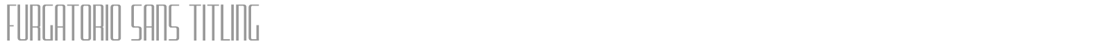 Furgatorio Sans font preview
